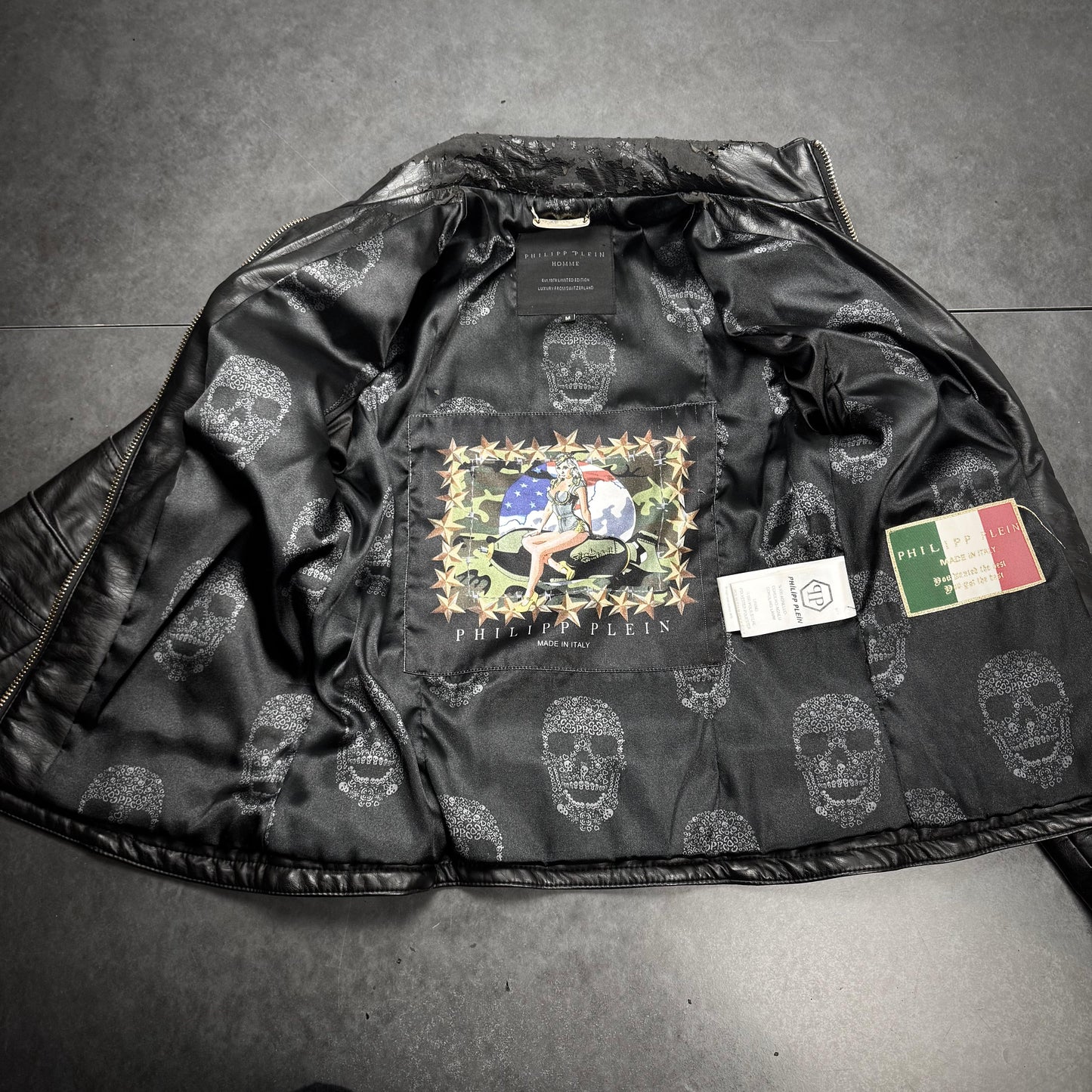 Philipp plein Razorblade leather jacket