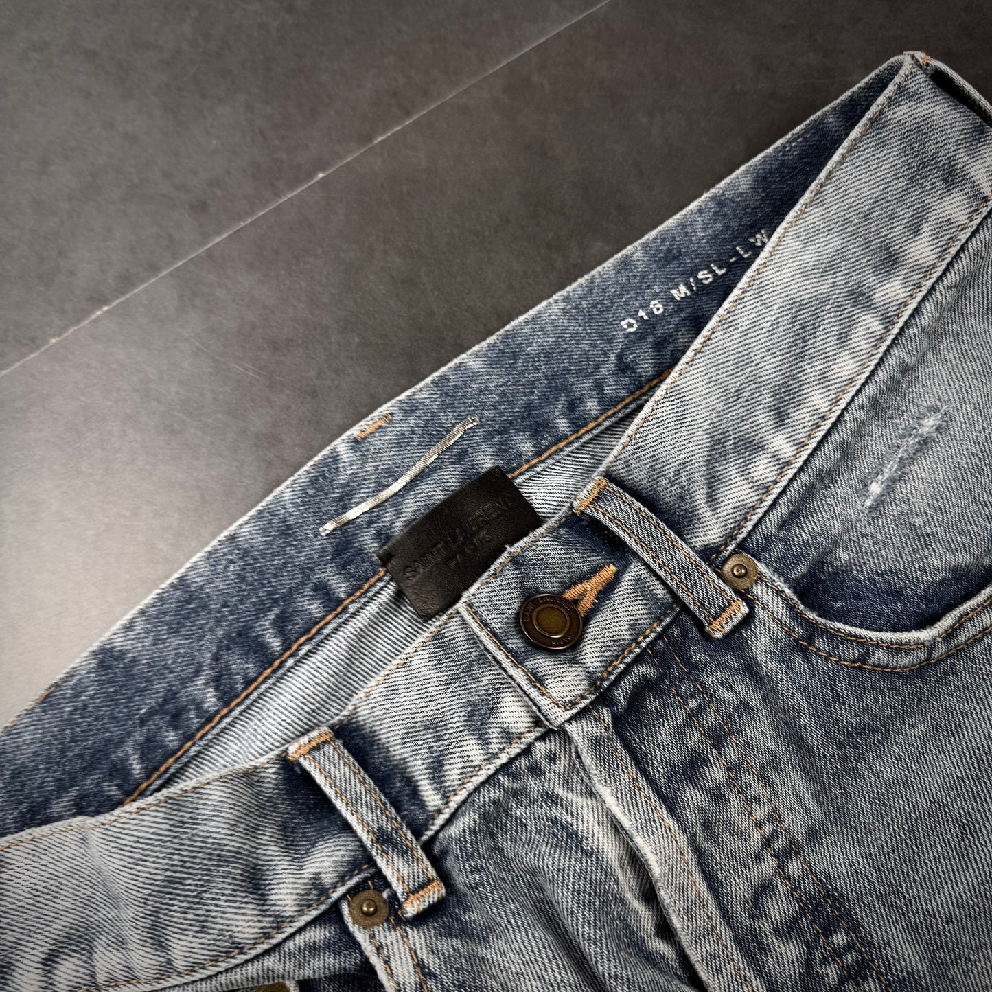 Saint Laurent Distressed D18 Denim