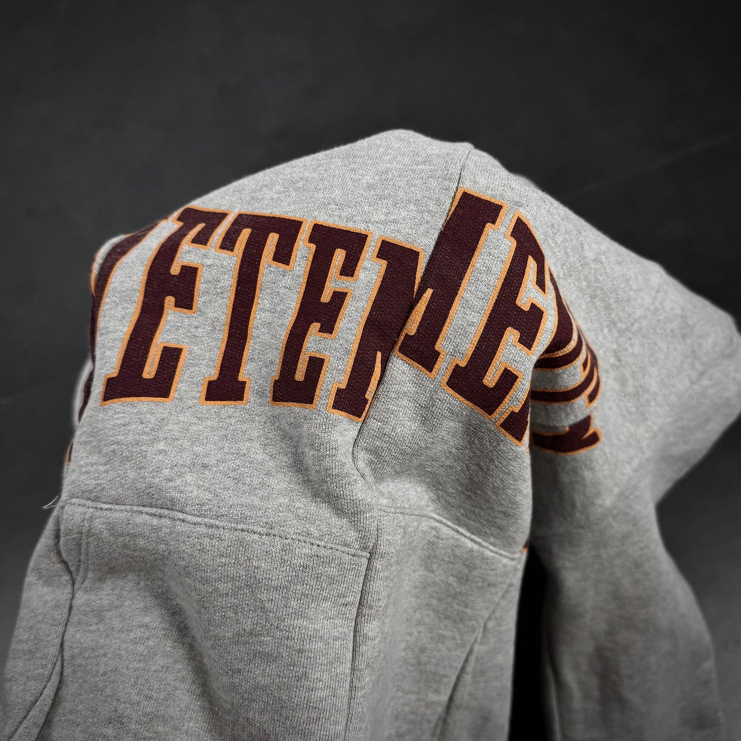 Vetements cropped split hoodie