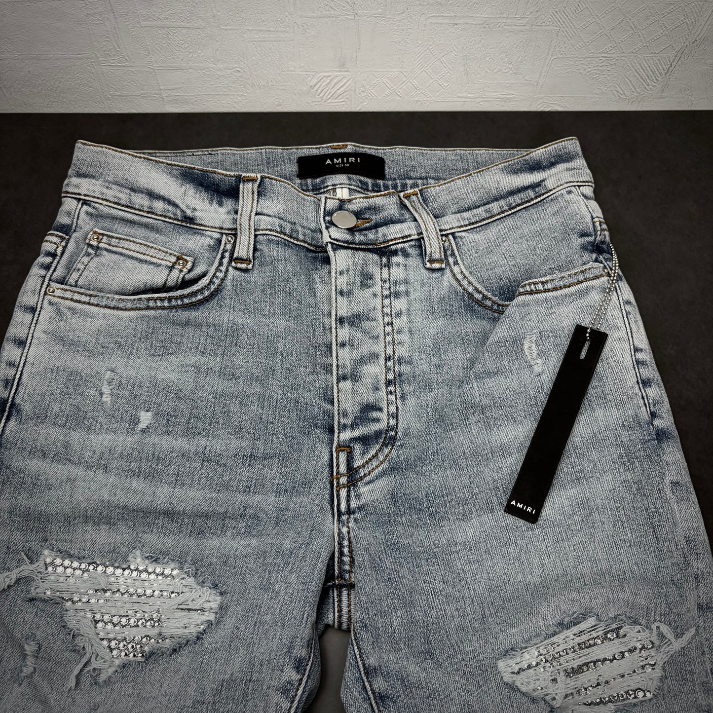 Amiri x Swarovski Denim