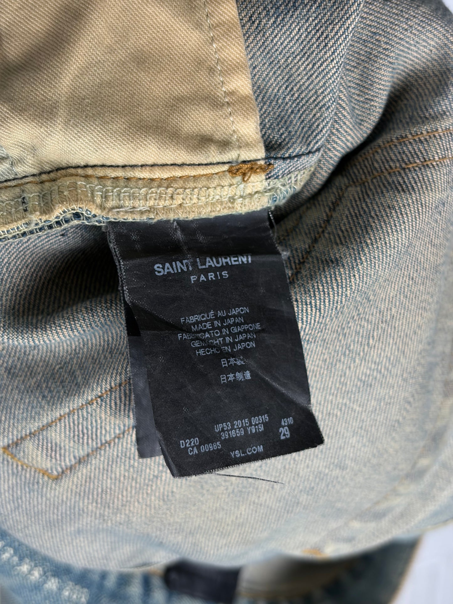Saint Laurent 2015 Crash Denim
