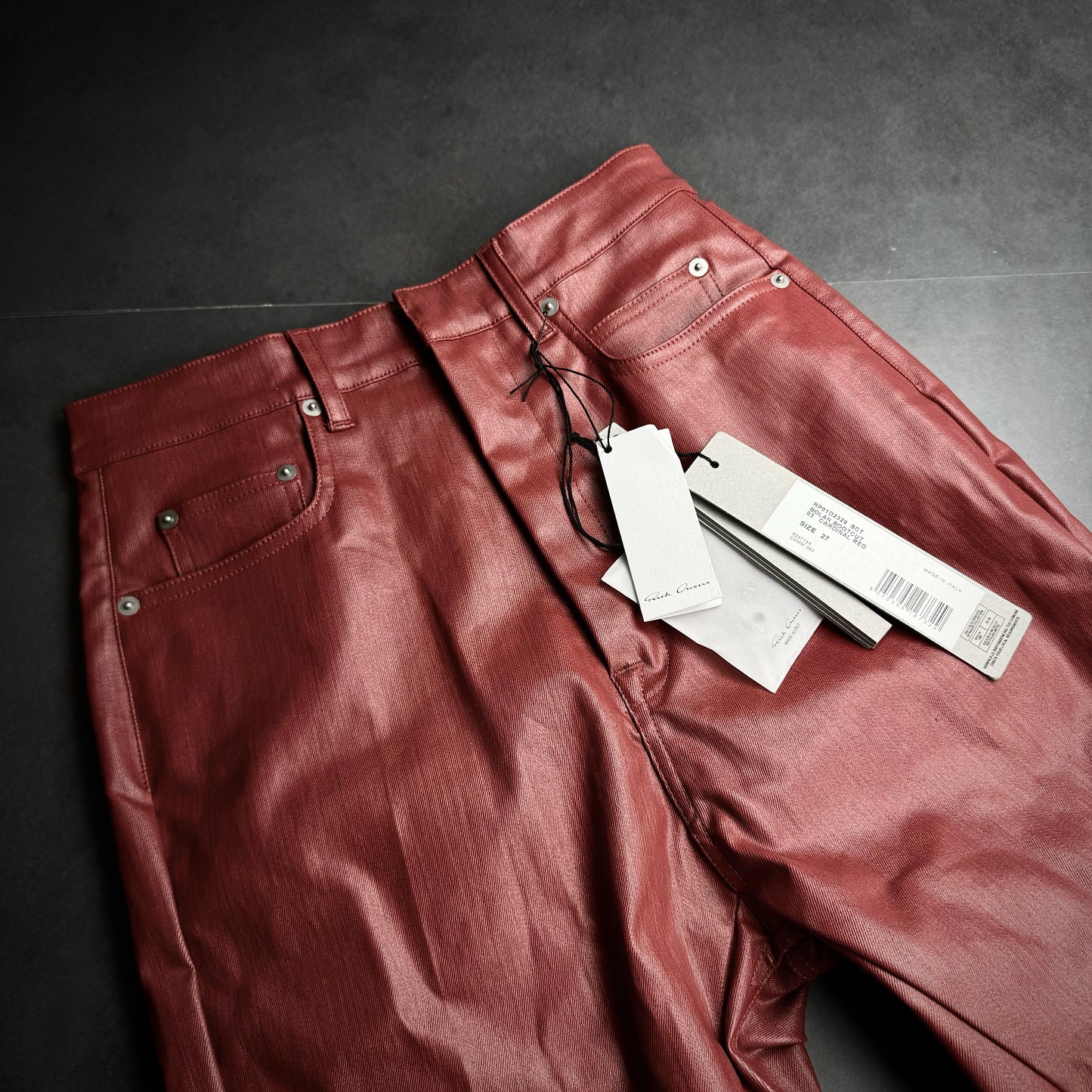 Rick Owens "Coated wax" Bolan S/S23 LIDO
