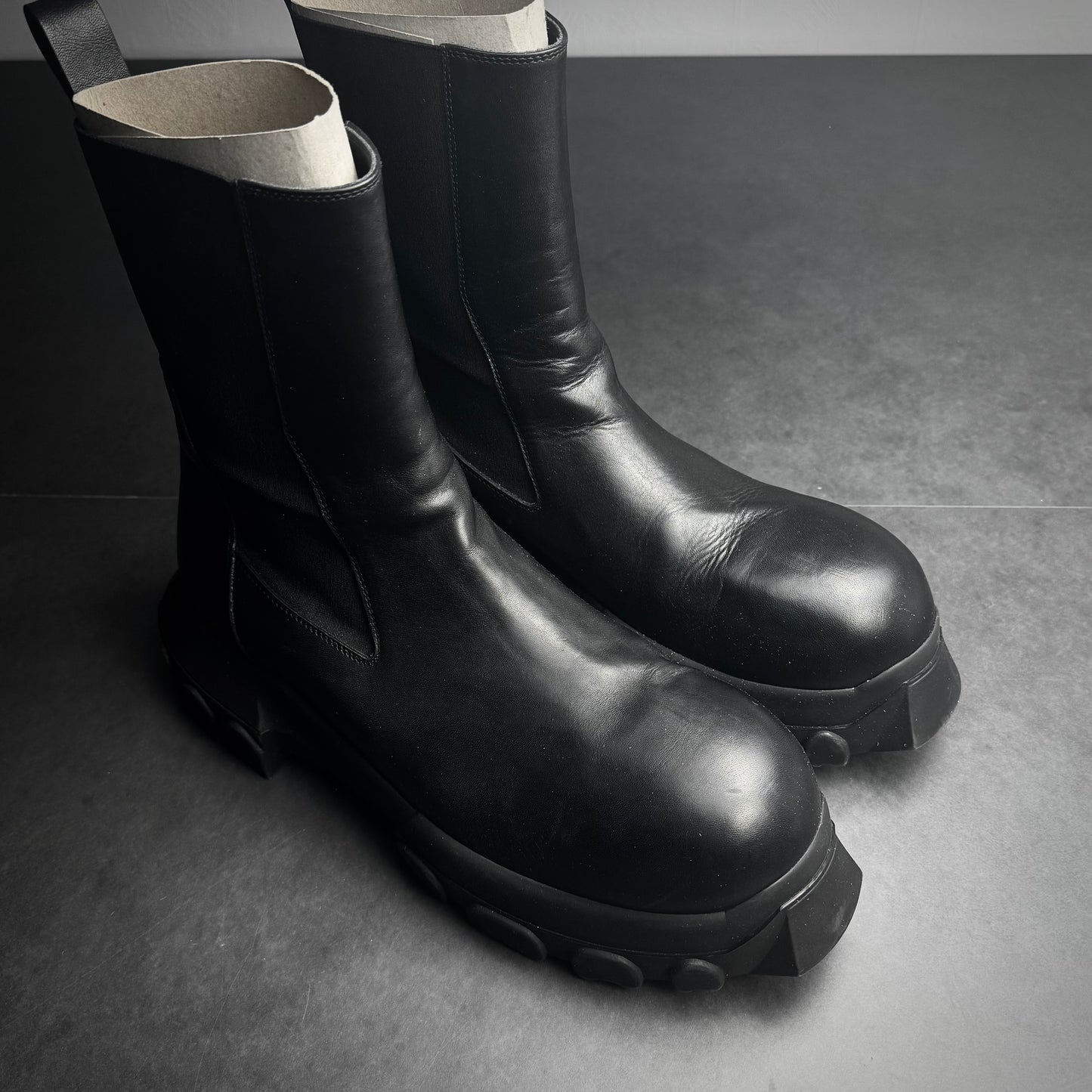 Rick Owens Beatle Bozo Tractor Boots S/S23 LIDO