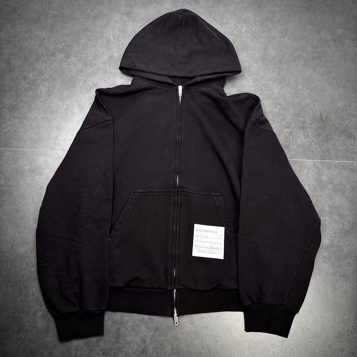 Balenciaga sticker zip hoodie sample