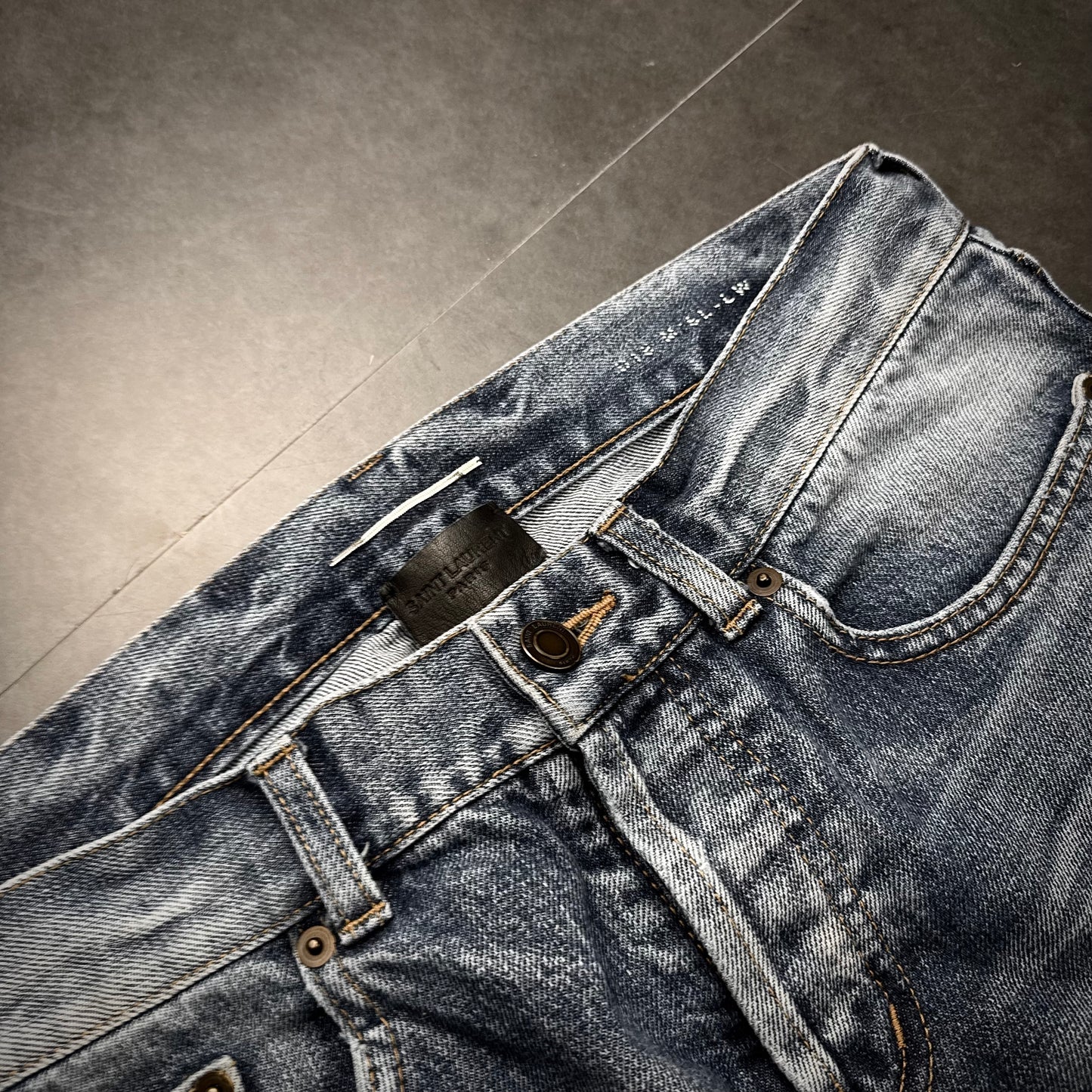 Saint Lauren Painted Denim