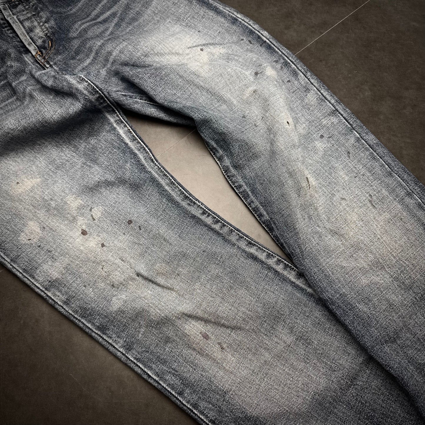 Saint Lauren Painted Denim