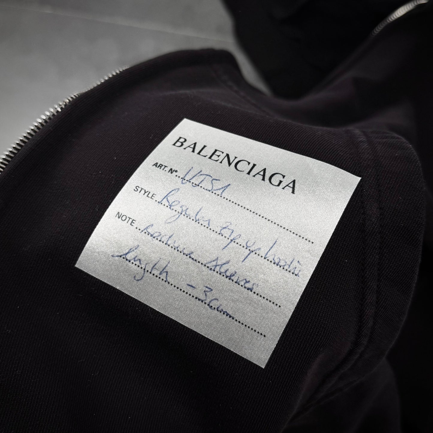 Balenciaga sticker zip hoodie sample