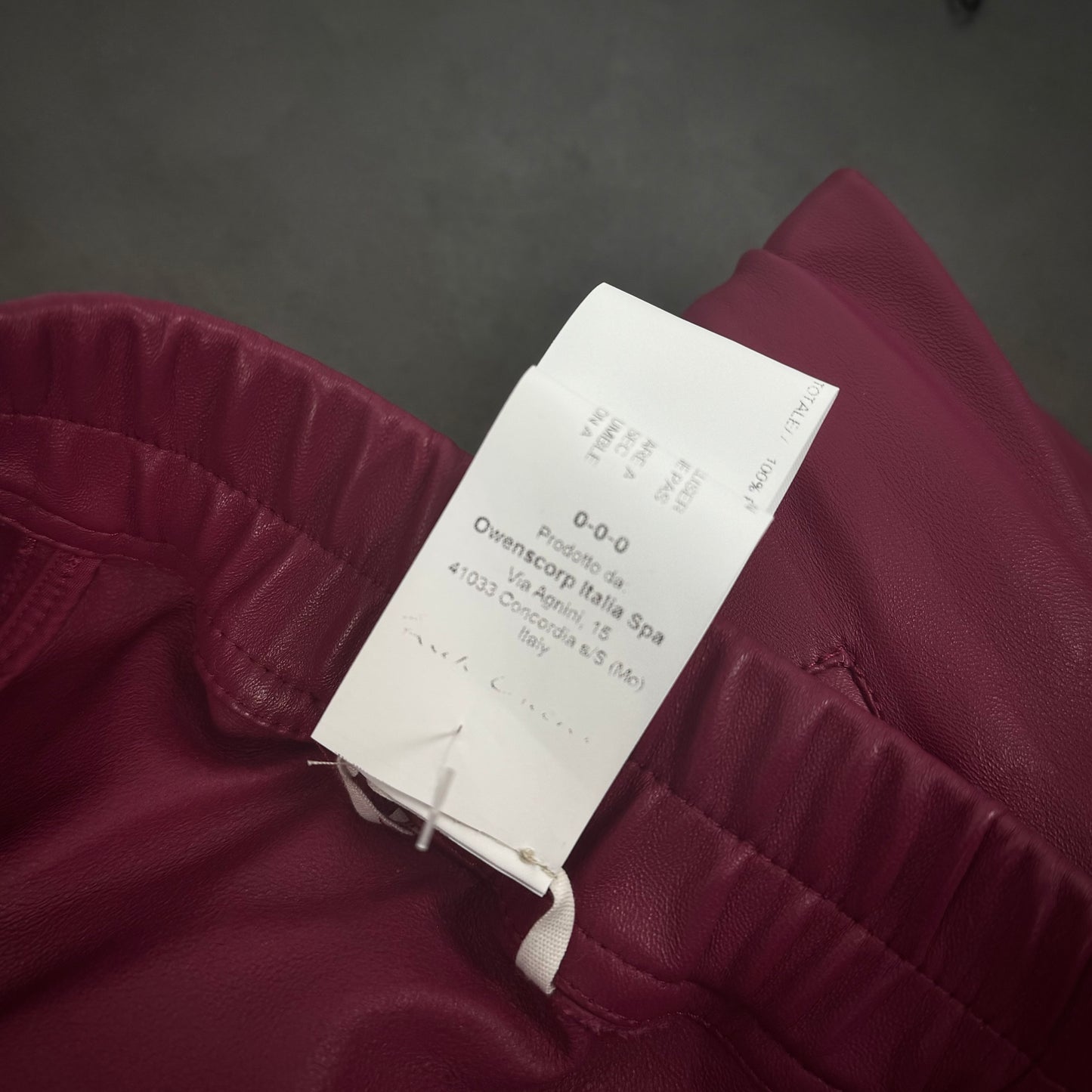 Rick Owens „Cargobela“ SAMPLE Leather Shorts