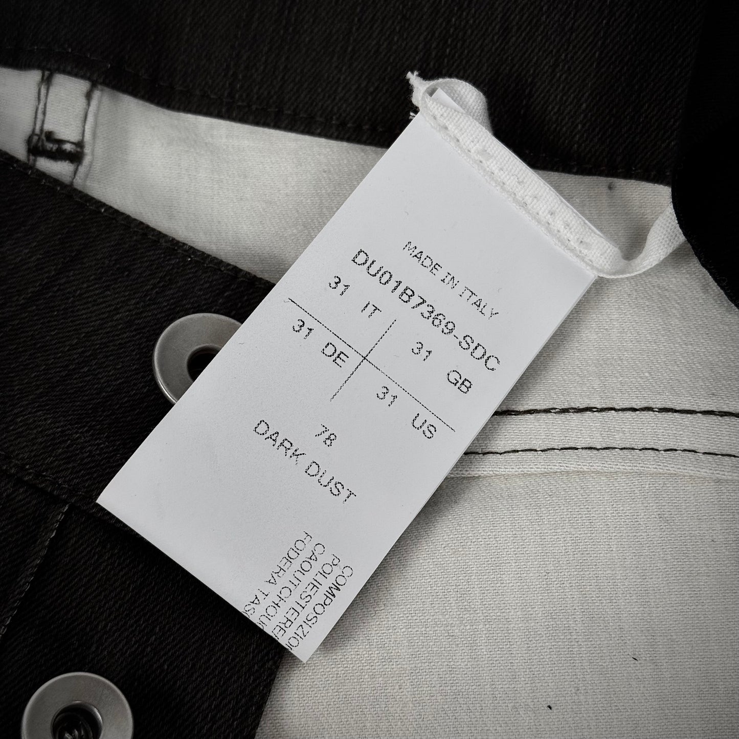 Rick Owens „Tyrone Cut“ SAMPLE Darkdust