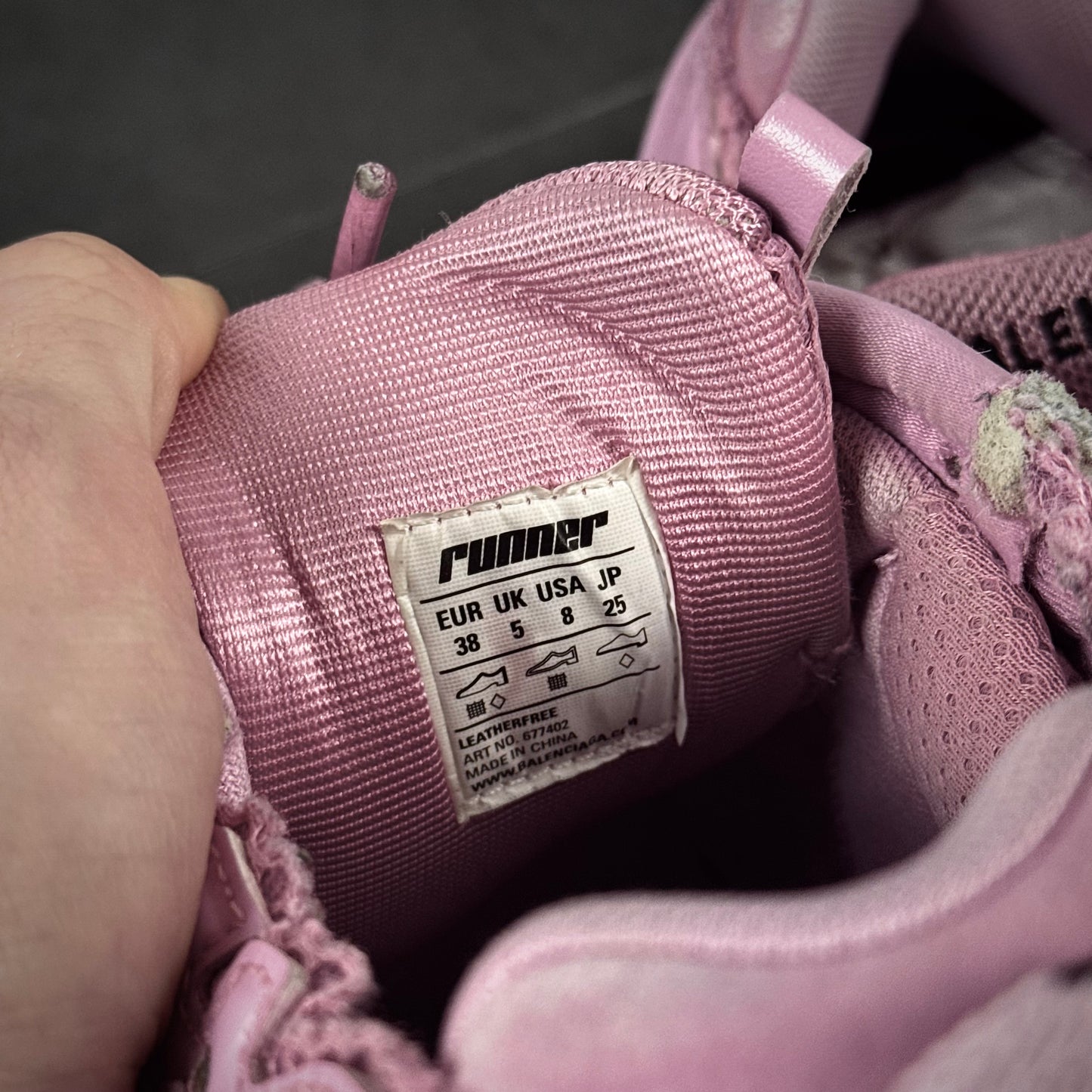 Balenciaga Pink Runner