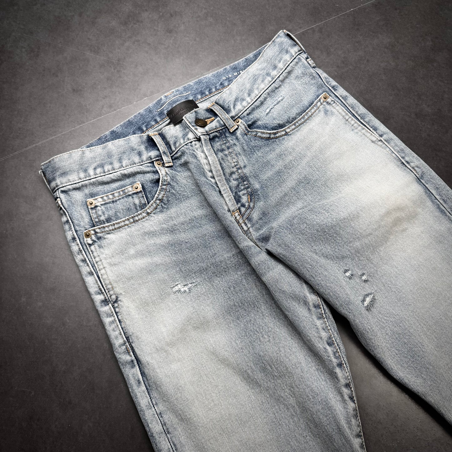 Saint Laurent Distressed D18 Denim