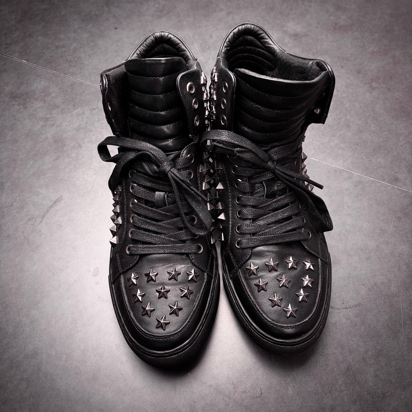 Philipp plein studded star high top sneaker
