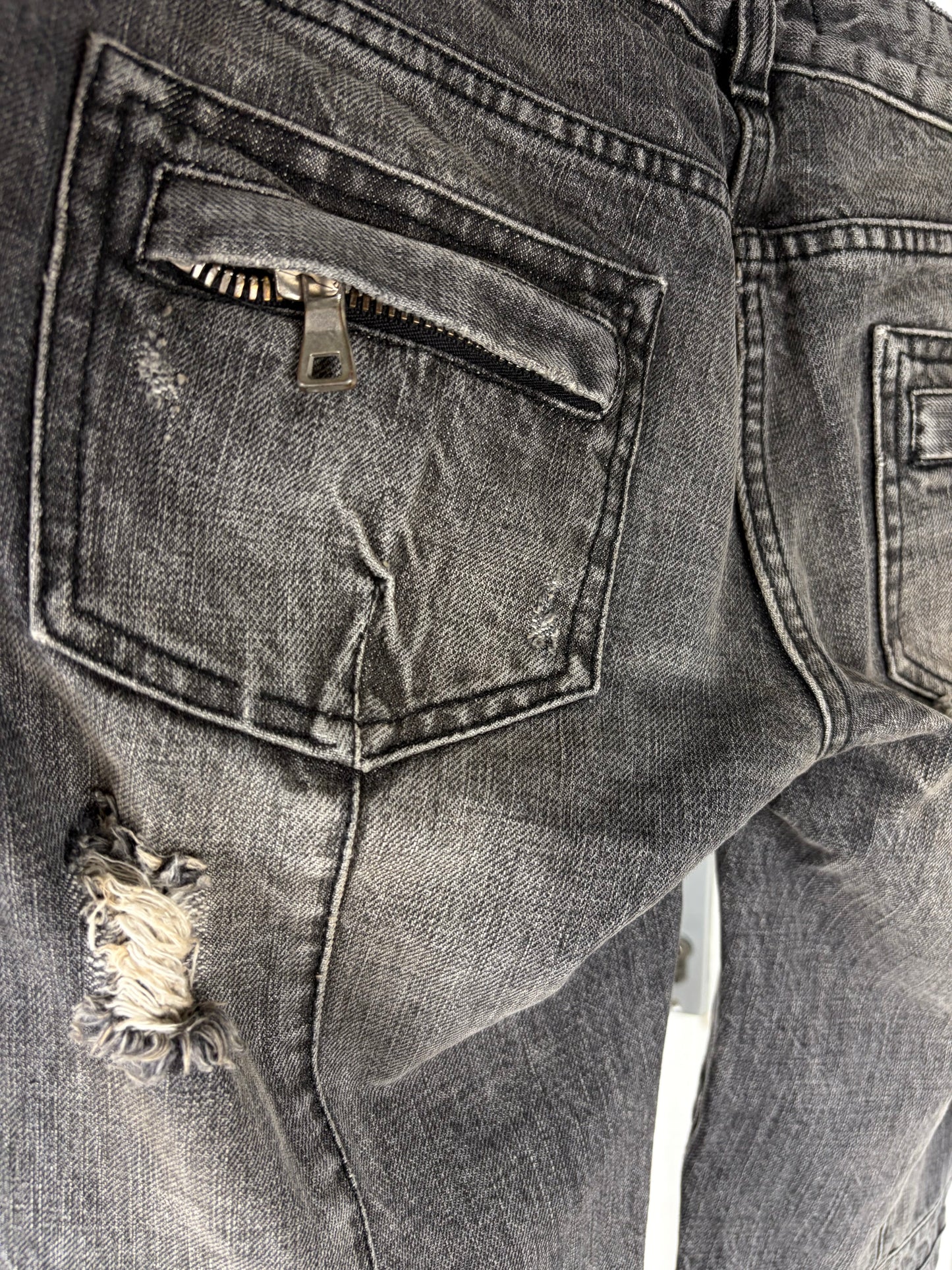 Balmain AW10 flared napoleon denim
