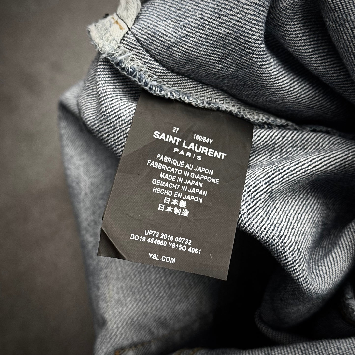 Saint Laurent 2016 D01 „Crash“ Denim
