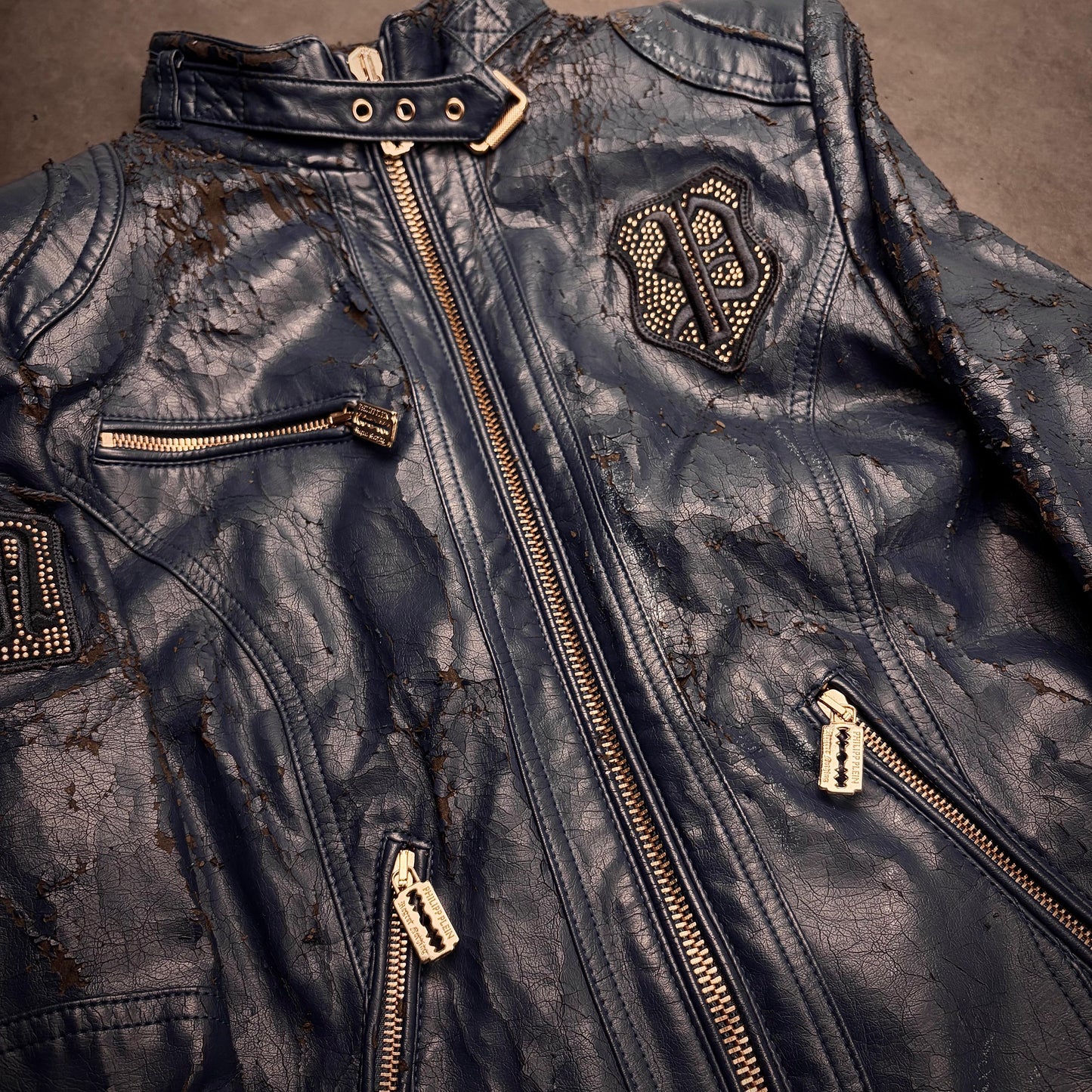 Philipp pleib razorblade leather jacket