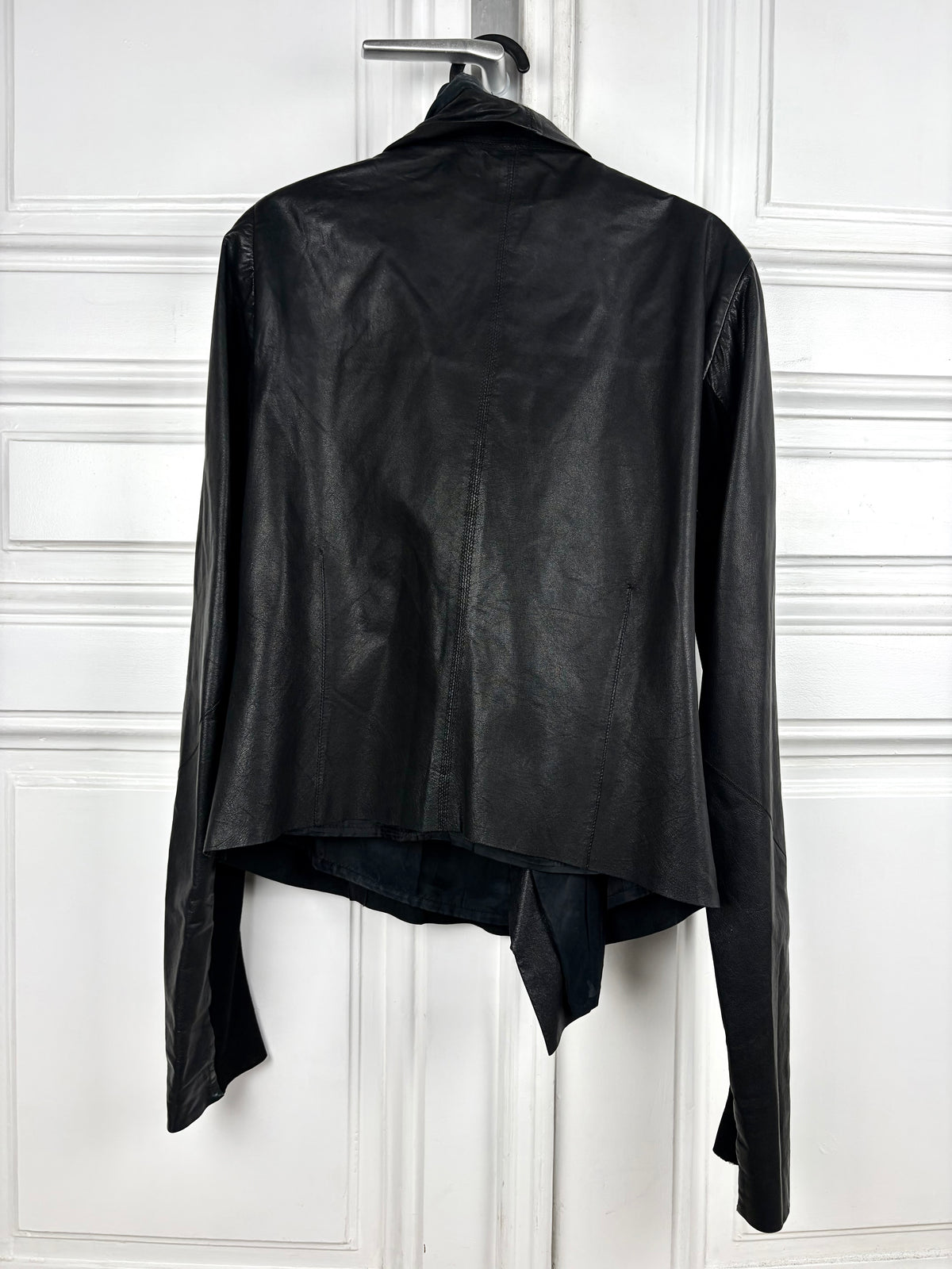 Rick Owens biker leather jacket