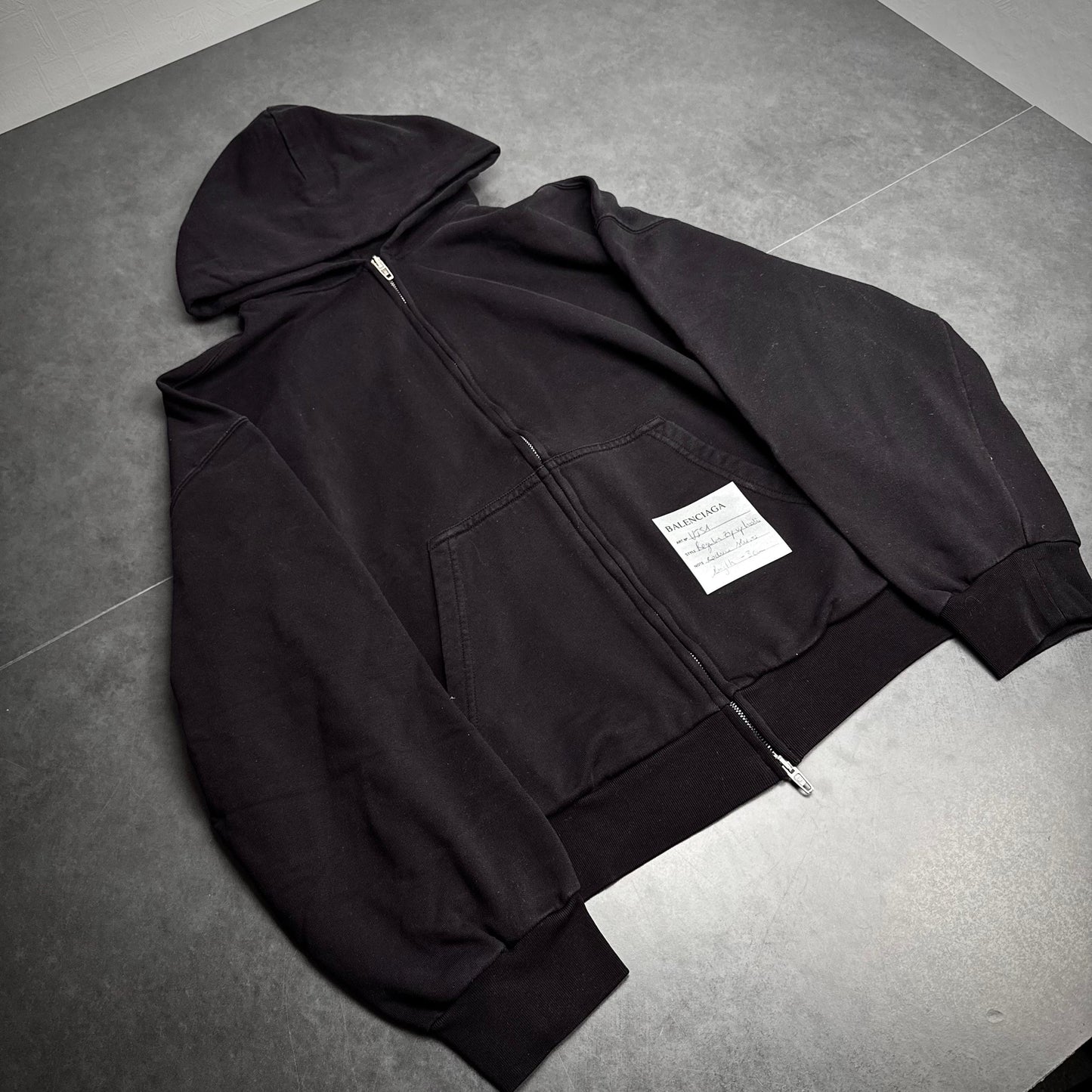 Balenciaga sticker zip hoodie sample