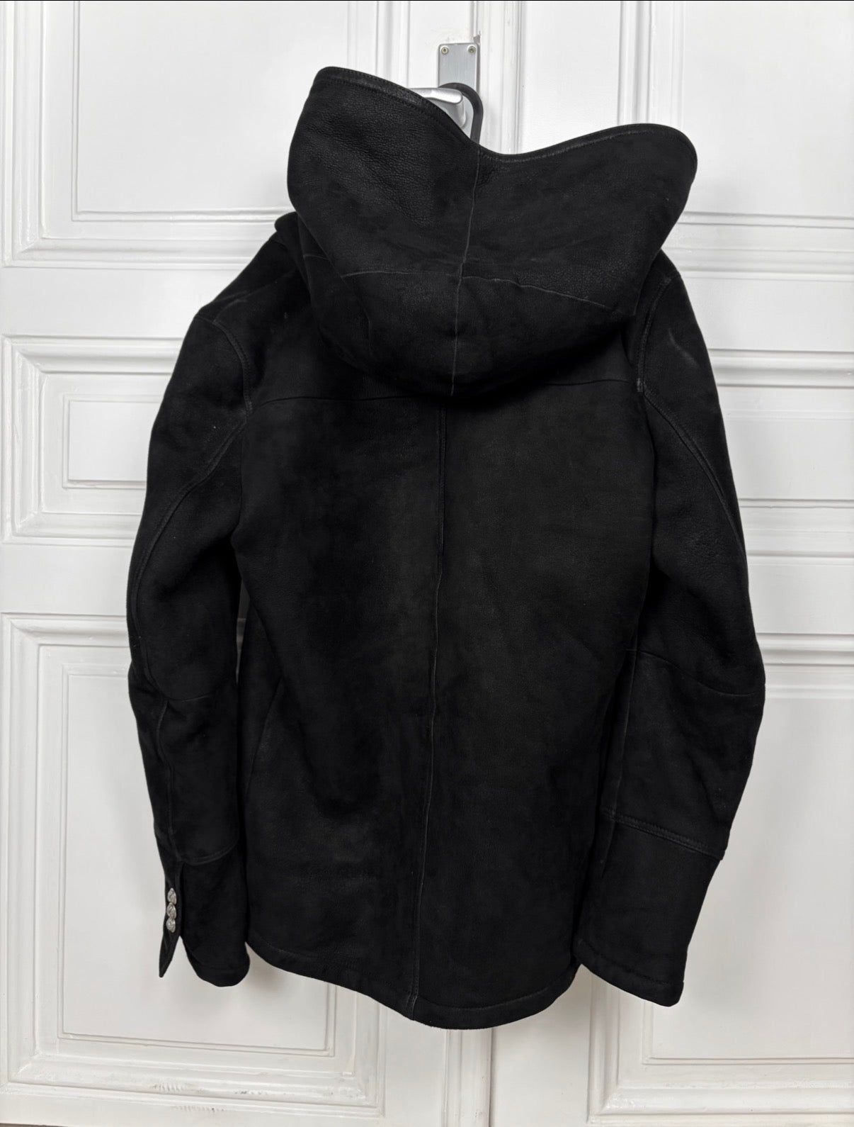 Balmain Double Breasted Shearling Coat