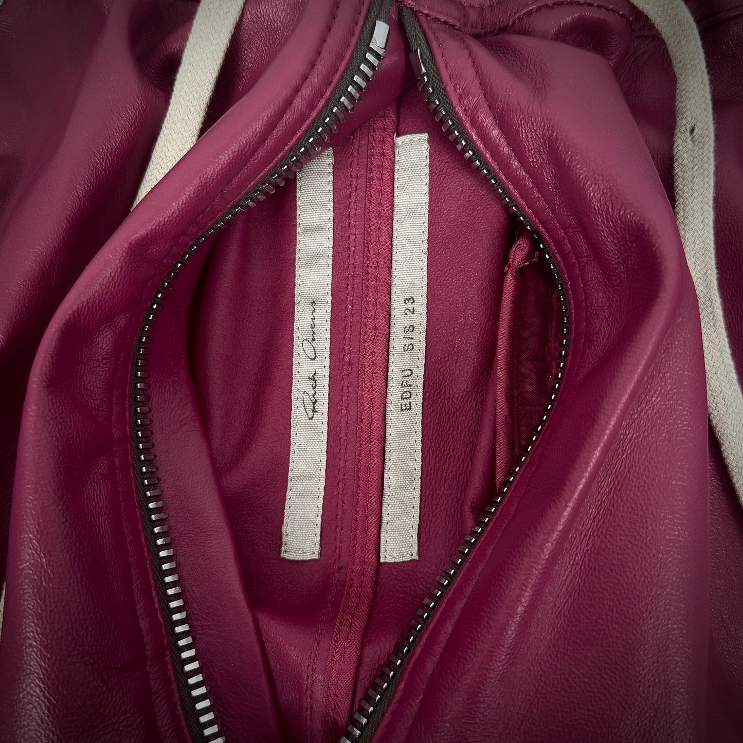 Rick Owens „Cargobela“ SAMPLE Leather Shorts