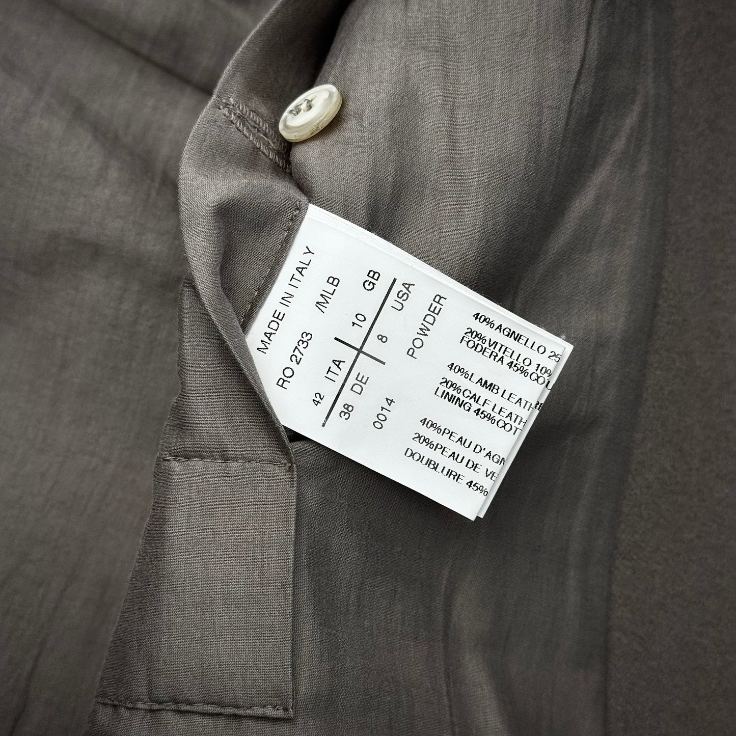 Rick owens olmar&mirta rare leather jacket