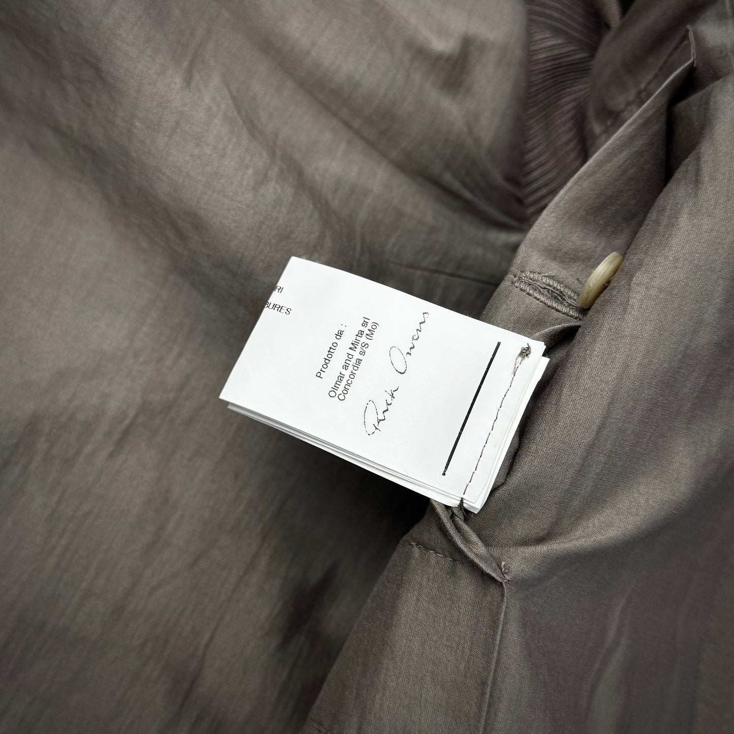 Rick owens olmar&mirta rare leather jacket