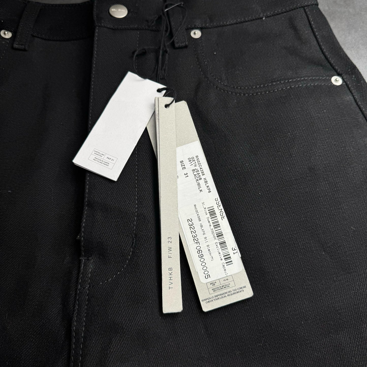 Rick owens x Kembra "exclusive" geth cut