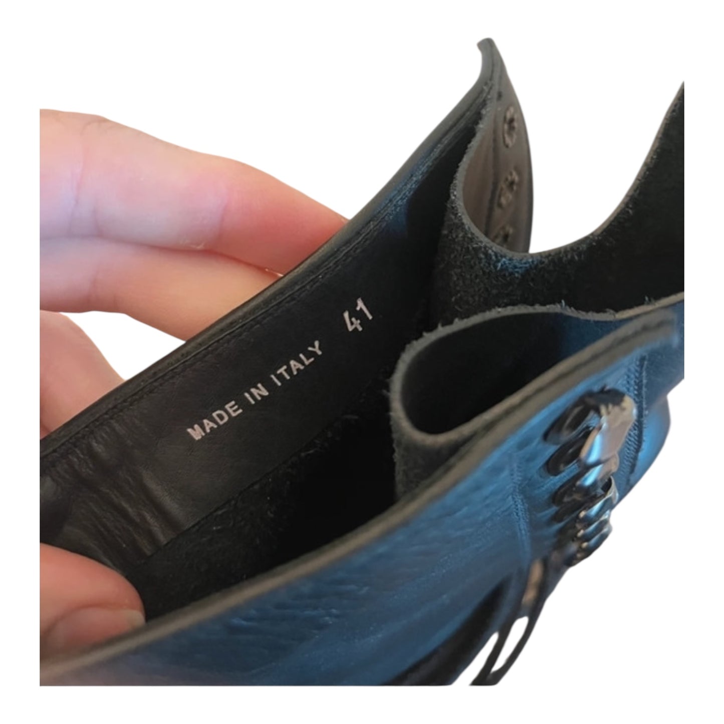 Rick owens laced up combat boots