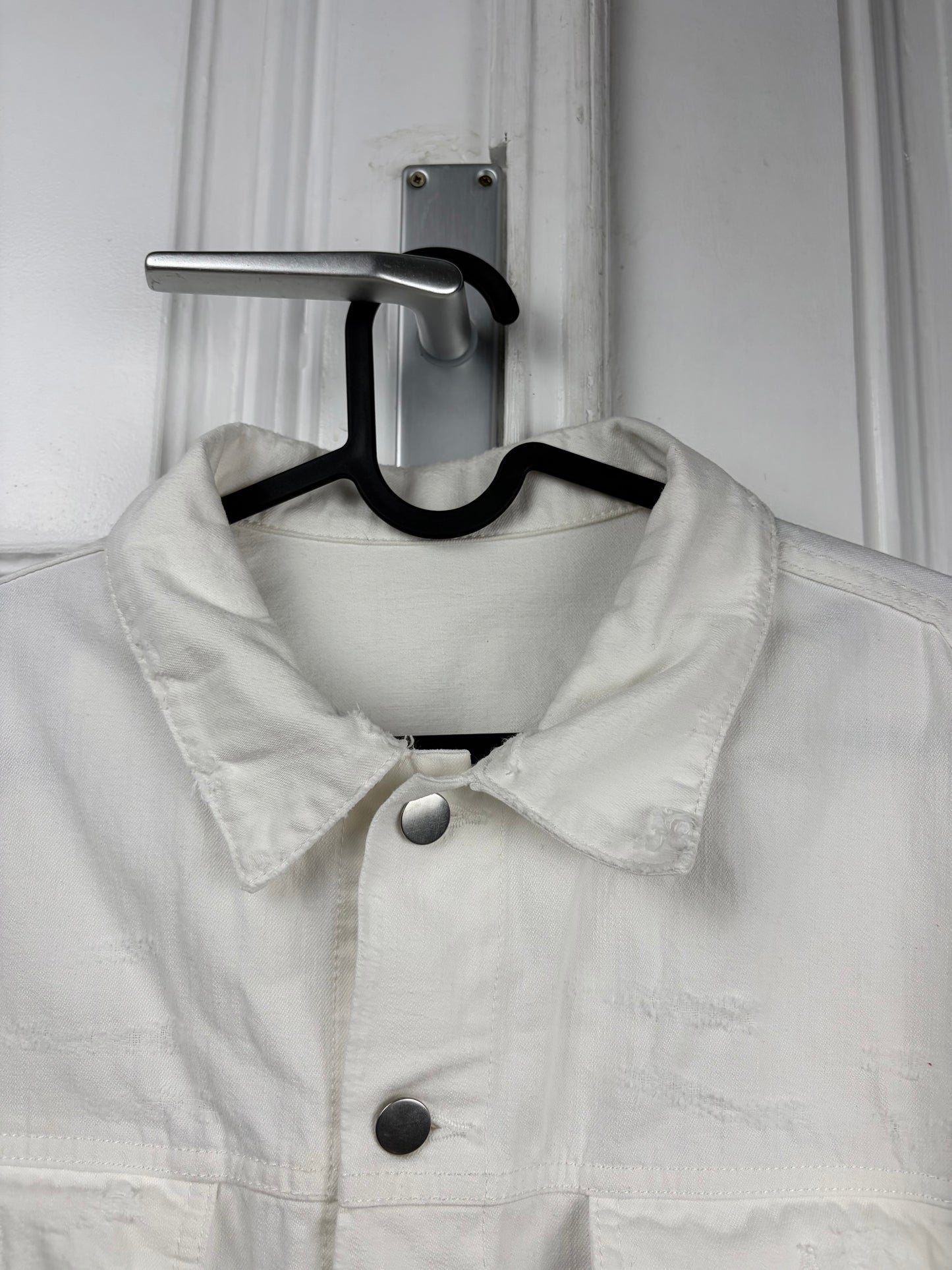 Balmain decarnin era slashed denim jacket