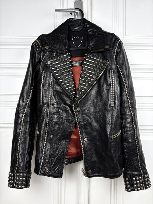 Hollywood trading company Studded Leather Jacket