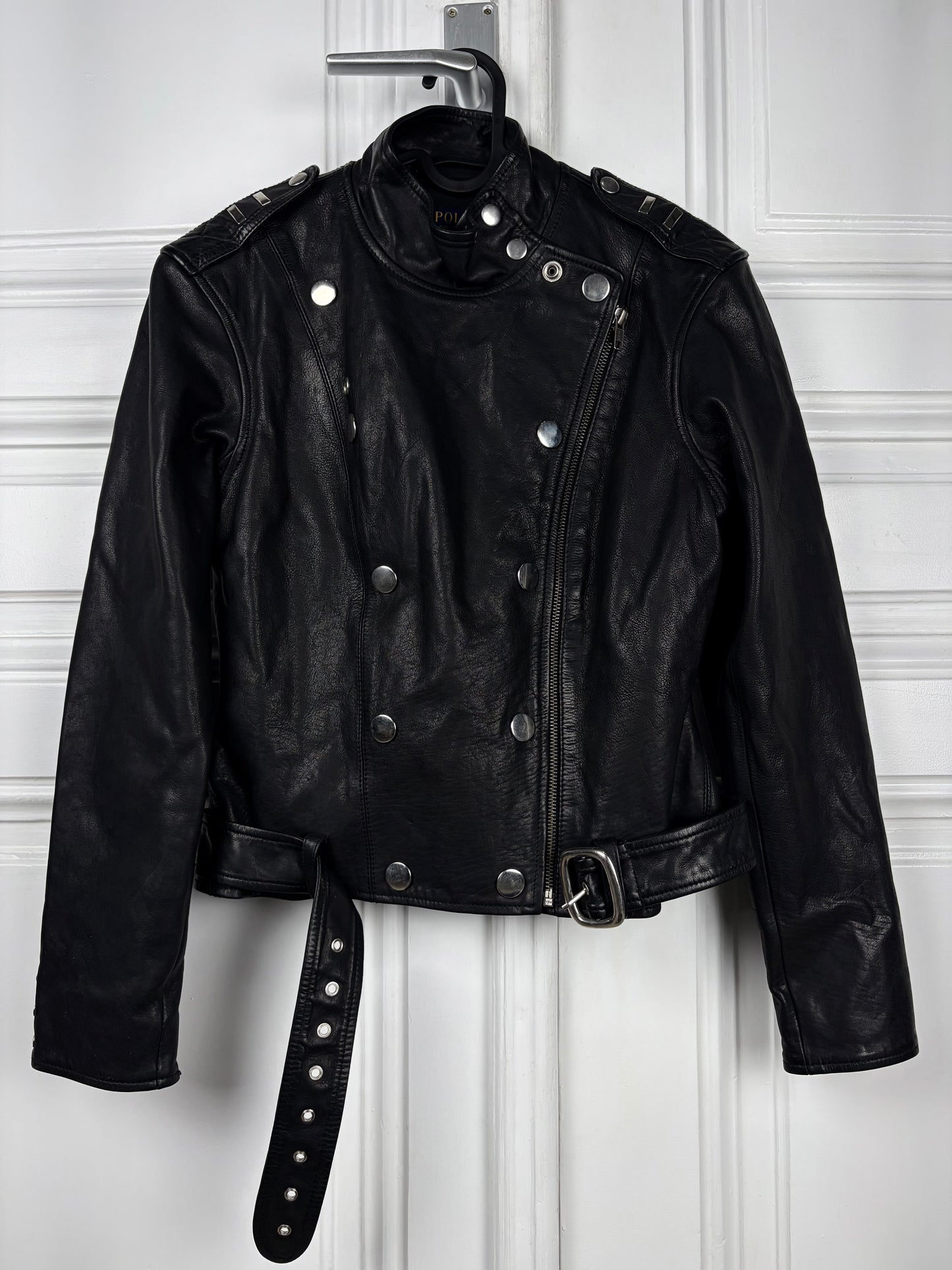 Ralph Lauren Sample Leather Napoleon Jacket