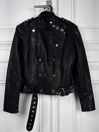Ralph Lauren Sample Leather Napoleon Jacket
