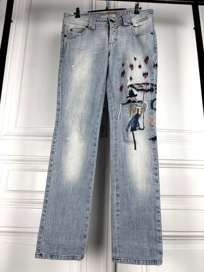 Galliano Distressed Doll Denim