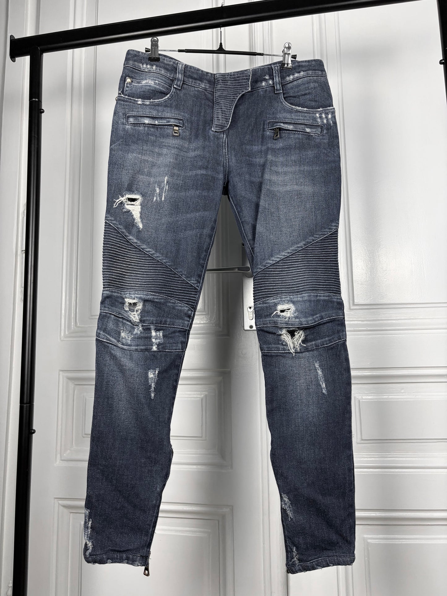 Balmain biker denim