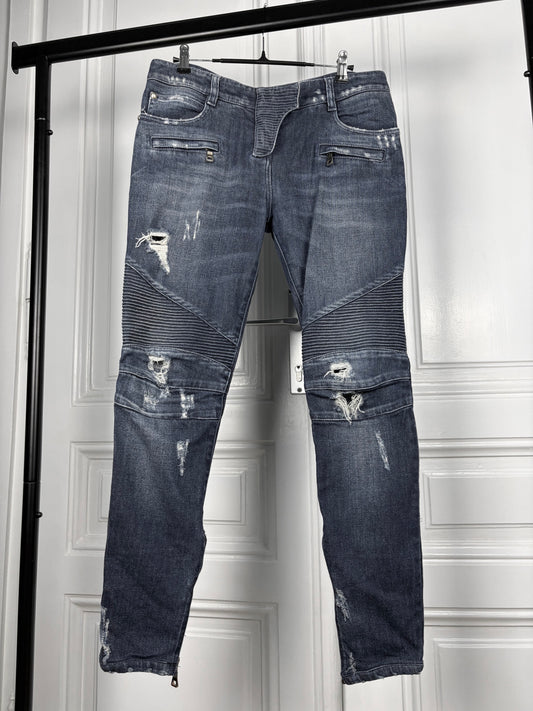 Balmain biker denim
