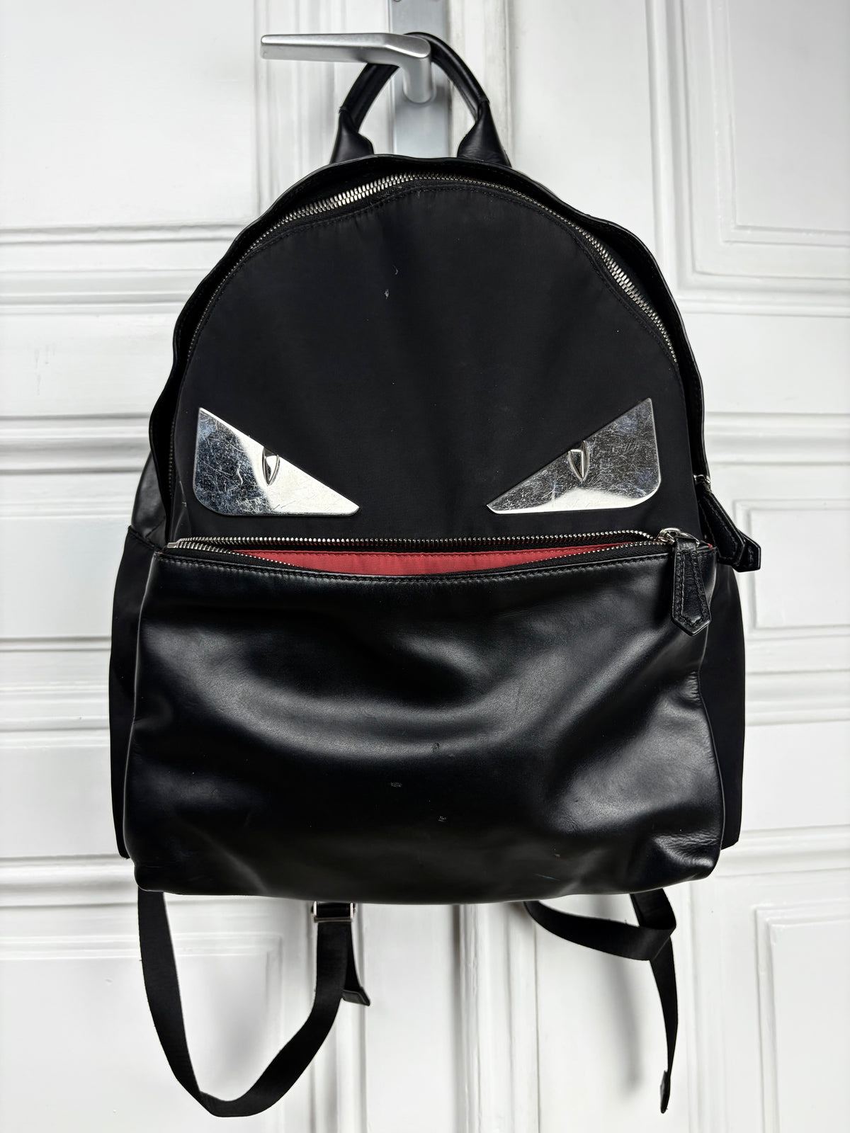 Fendi Silver Eye Monster Backpack