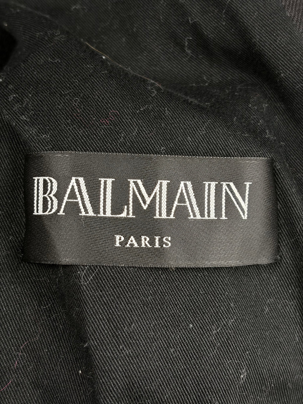 Balmain decarnin denim biker jacket