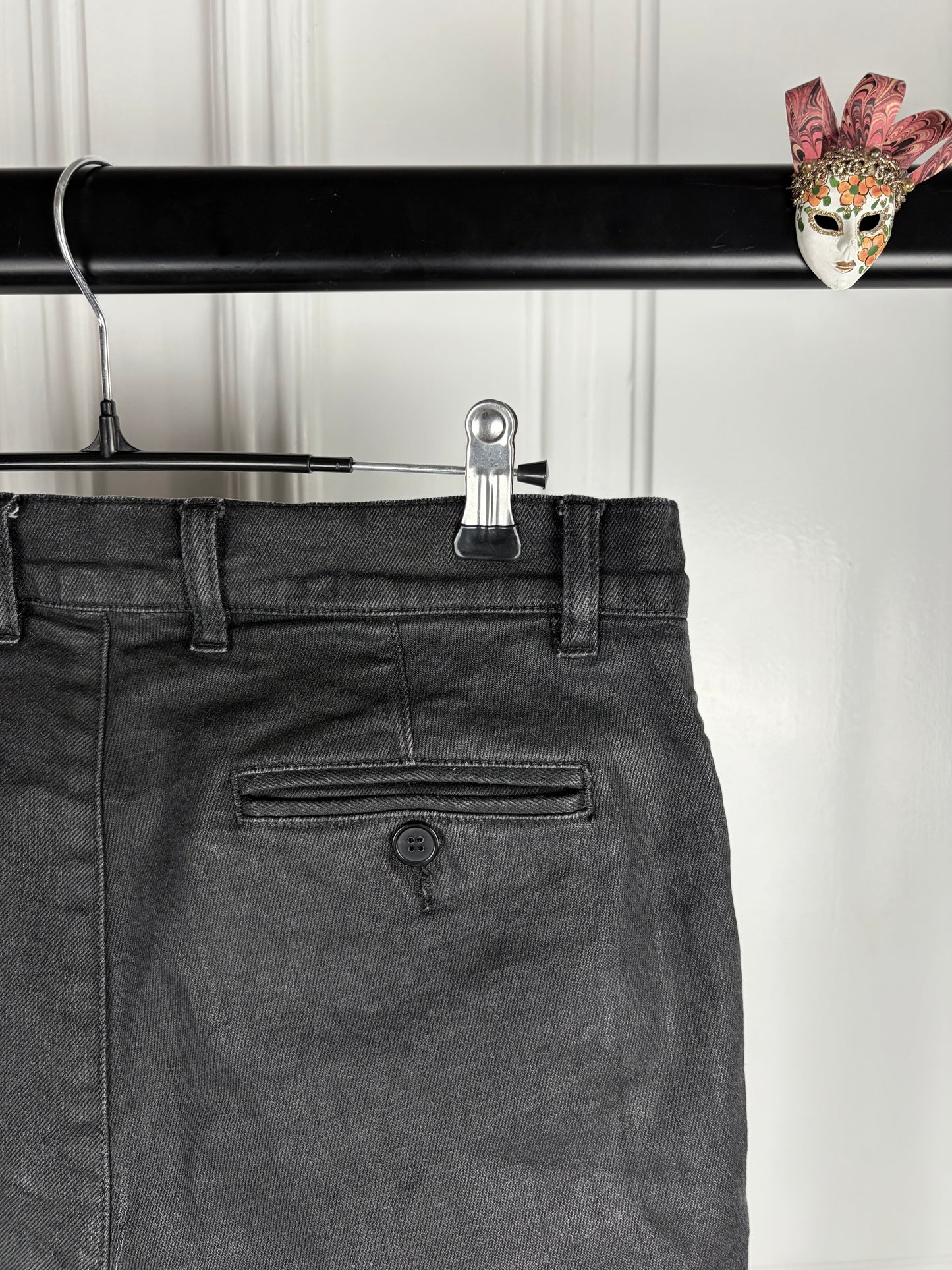 Balmain Waxed Biker Pants