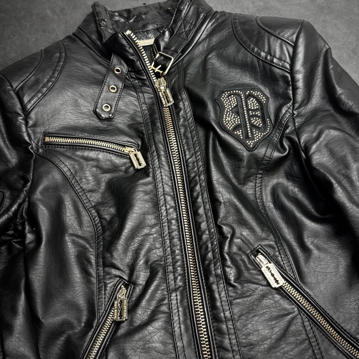 Philipp plein Razorblade leather jacket