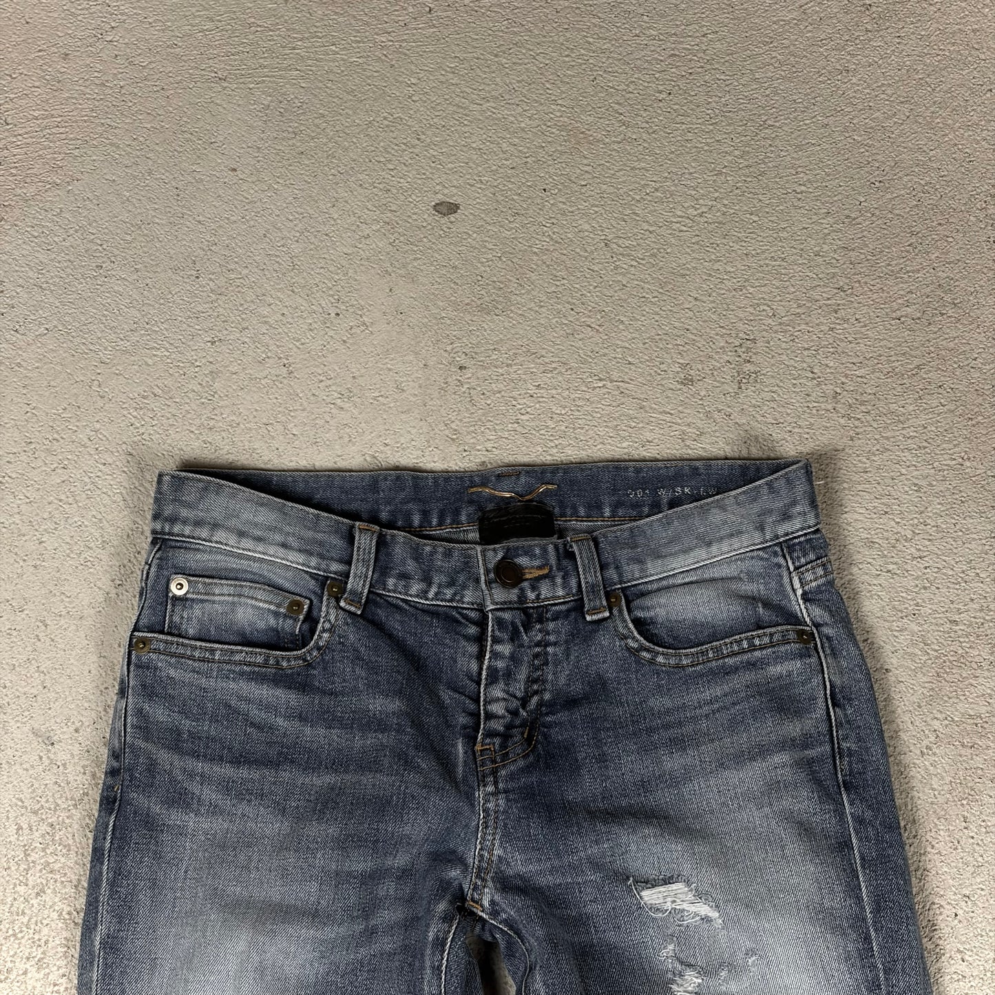 Saint Laurent 2016 D01 Distressed Denim