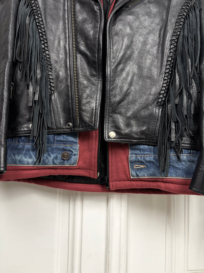 Balenciaga Multilayer Leather Jacket