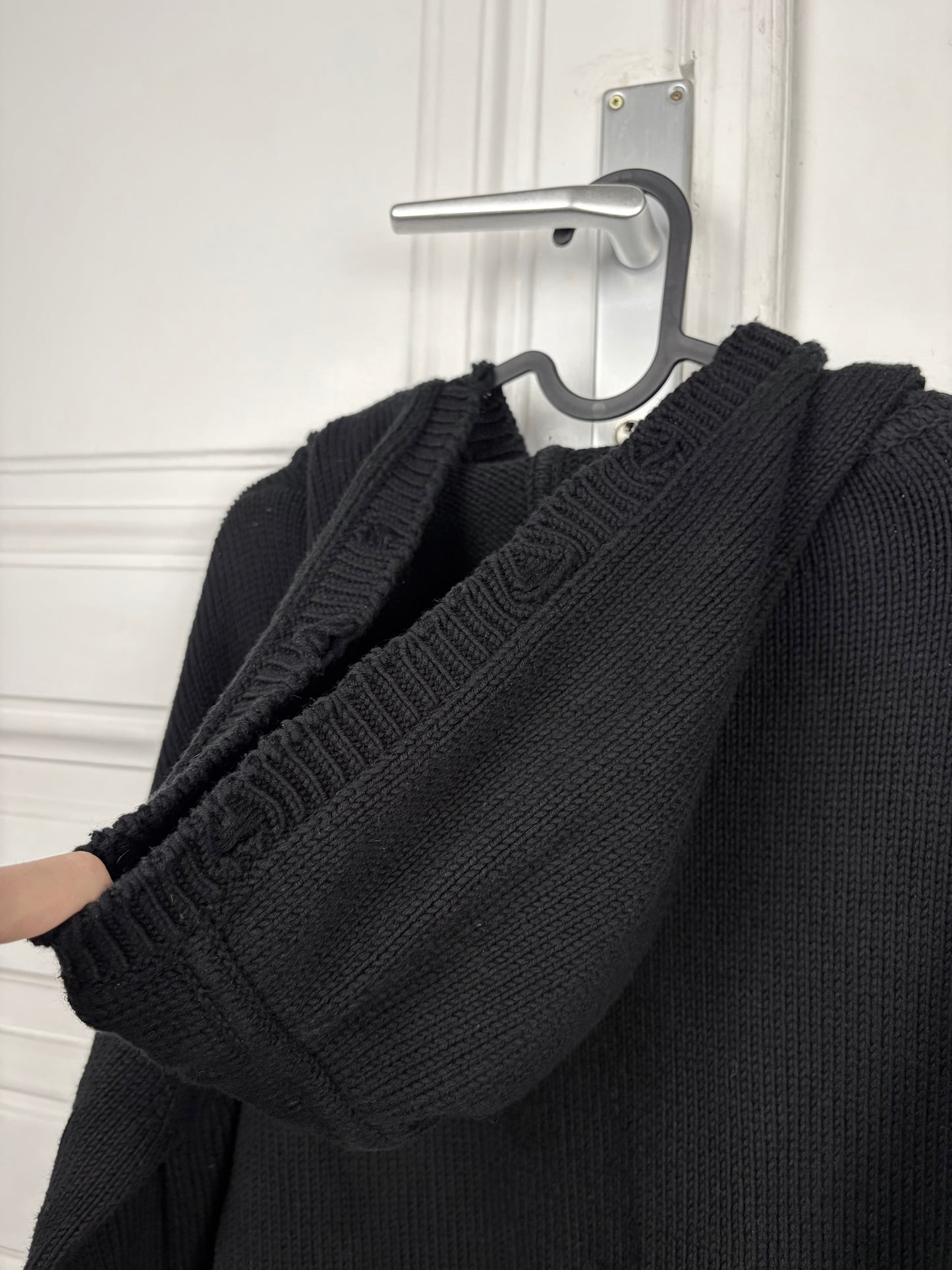 Saint Laurent Distressed Knit Hoodie
