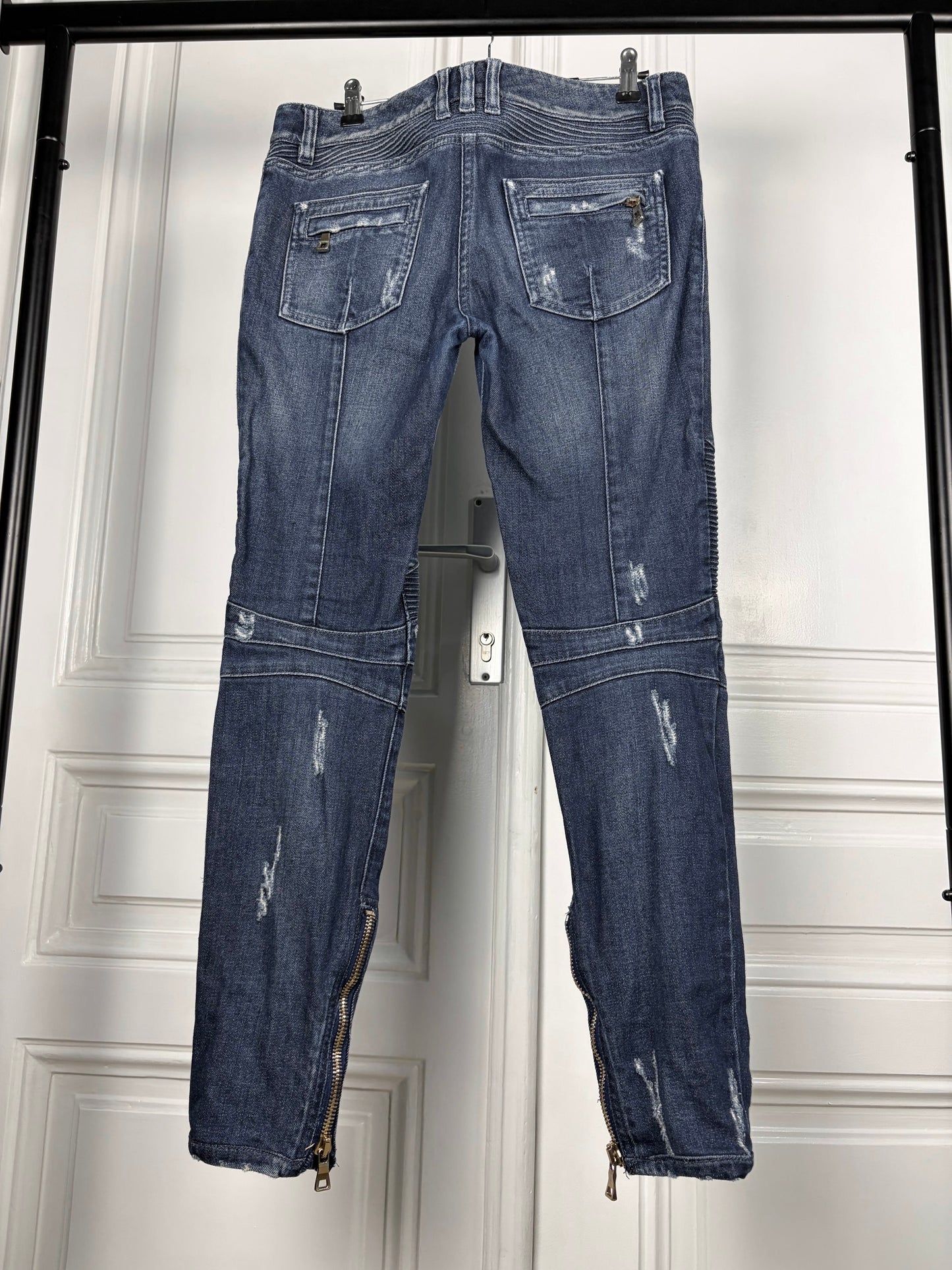 Balmain biker denim