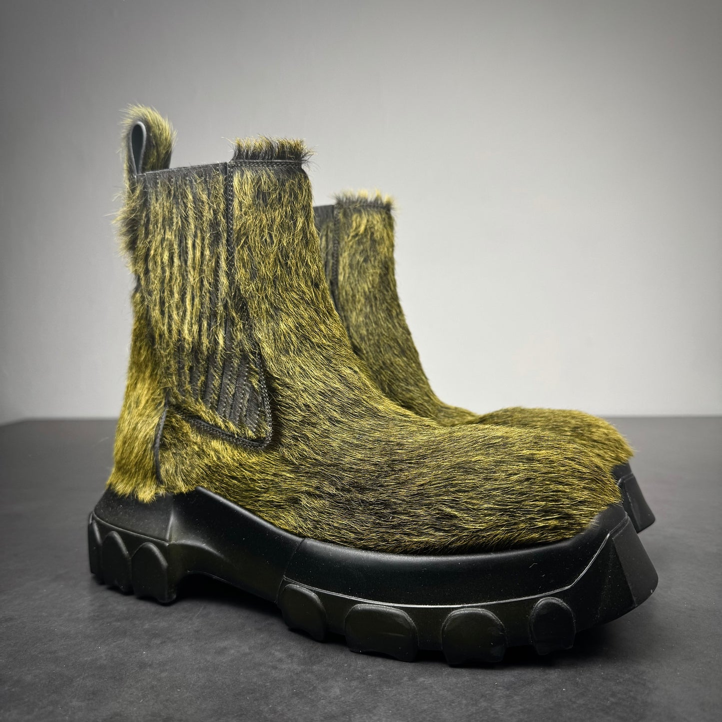 Rick Owens SAMPLE „Grinch“ Beatle Bozo Tractor Boots