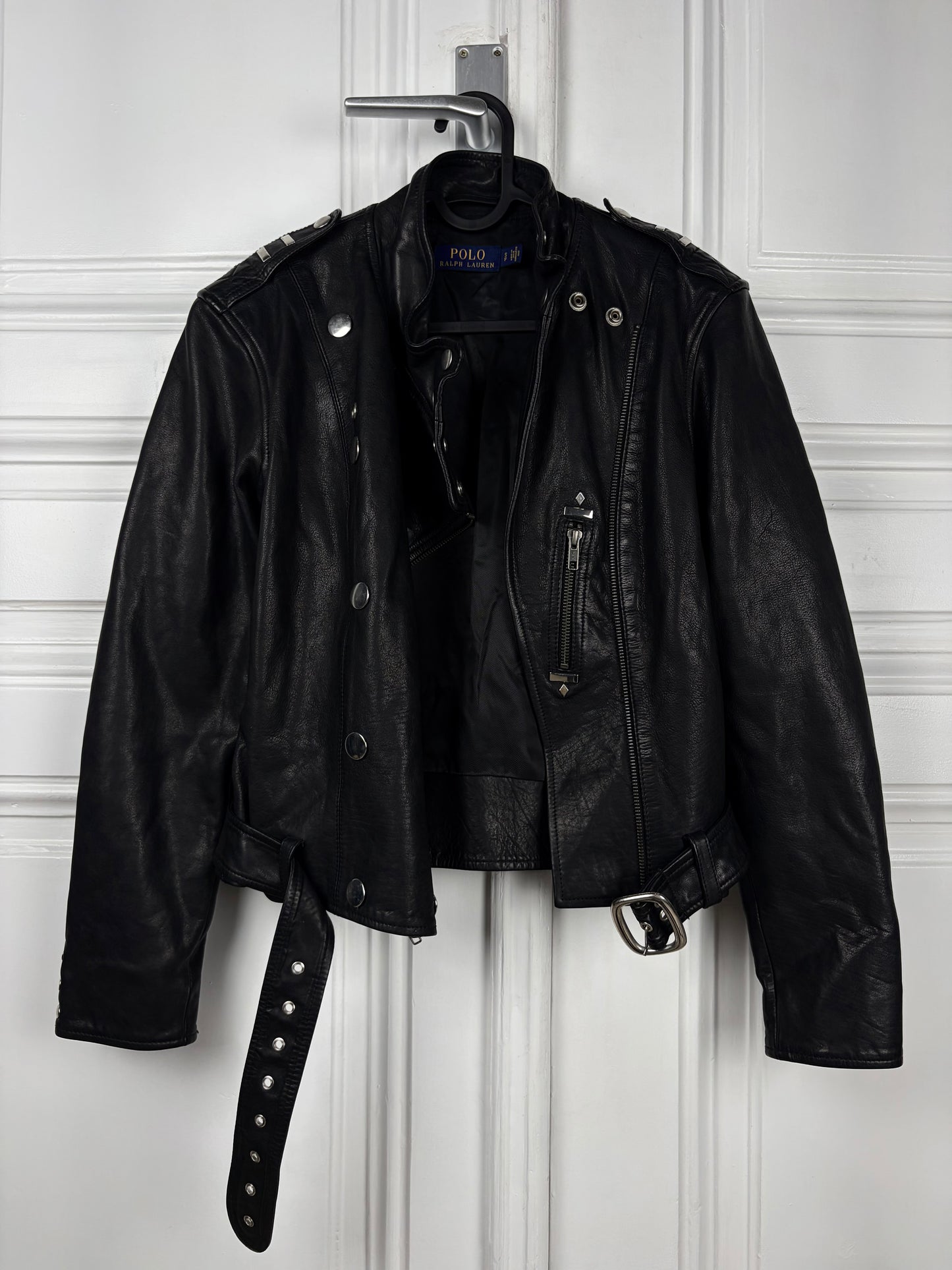 Ralph Lauren Sample Leather Napoleon Jacket