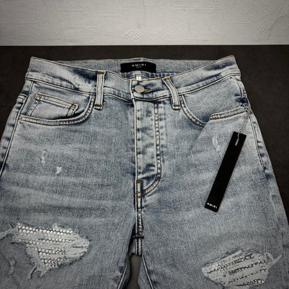 Amiri x Swarovski Denim
