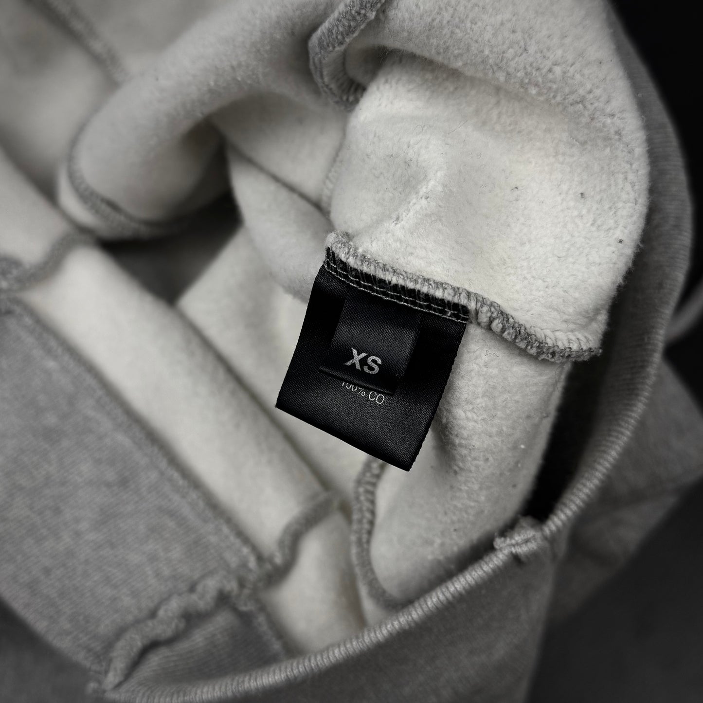 Vetements cropped split hoodie