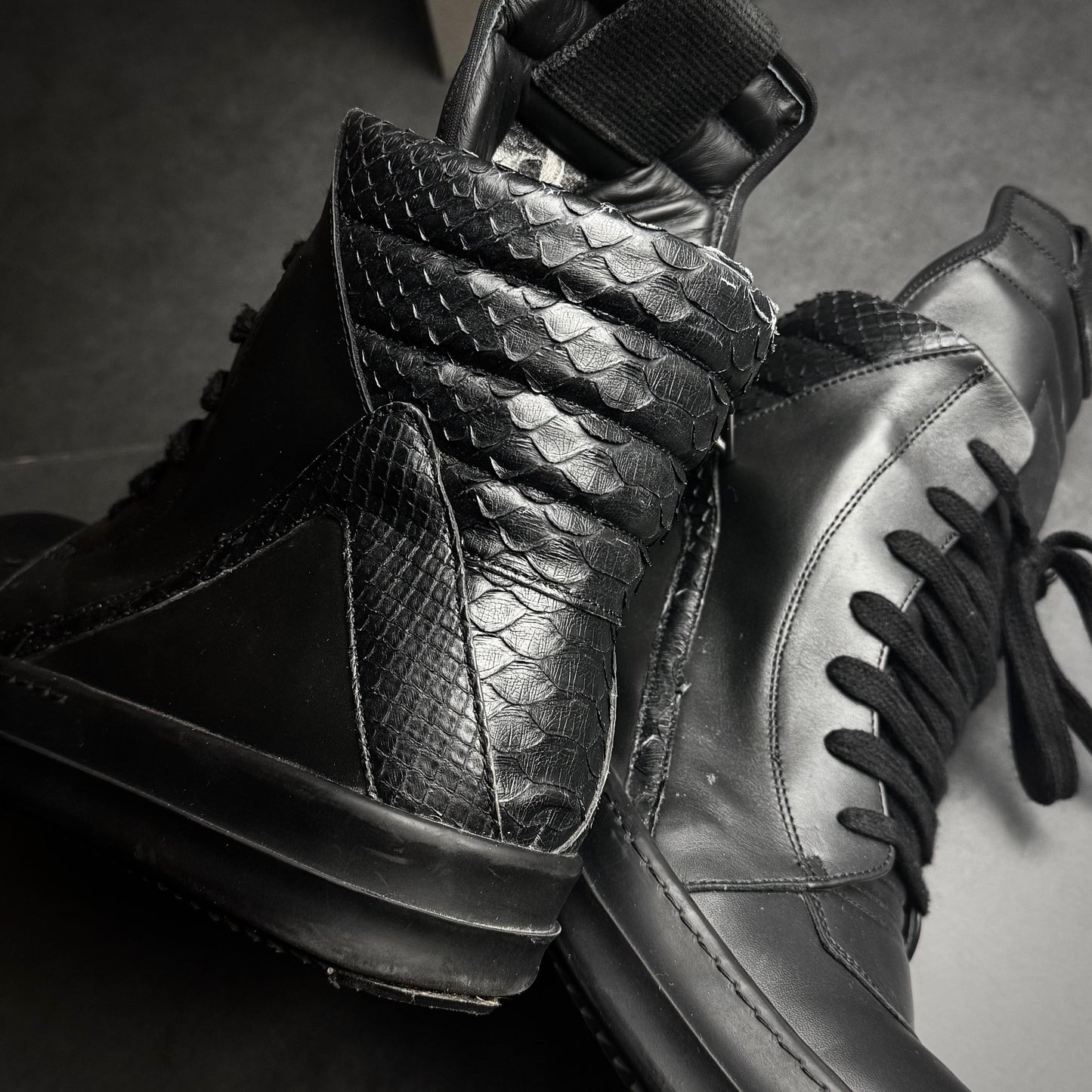 Rick owens python geobaskets