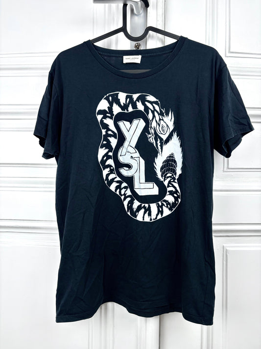 Saint Laurent 2012 YSL logo tee