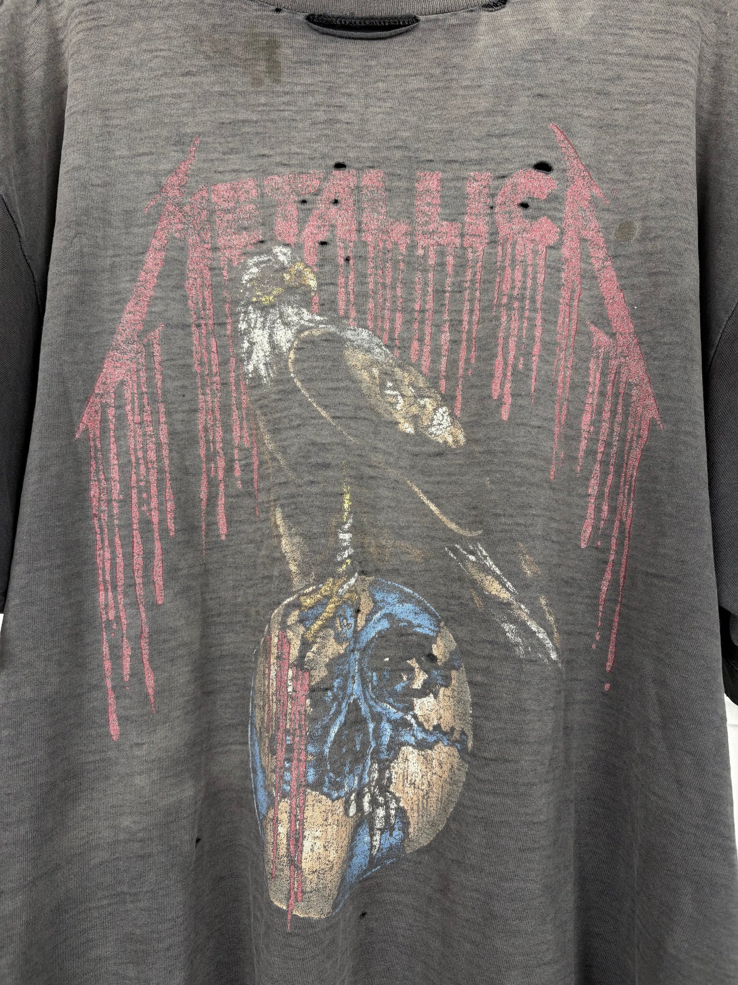 Metallica 1994 Vintage trashed sunfaded tshirt