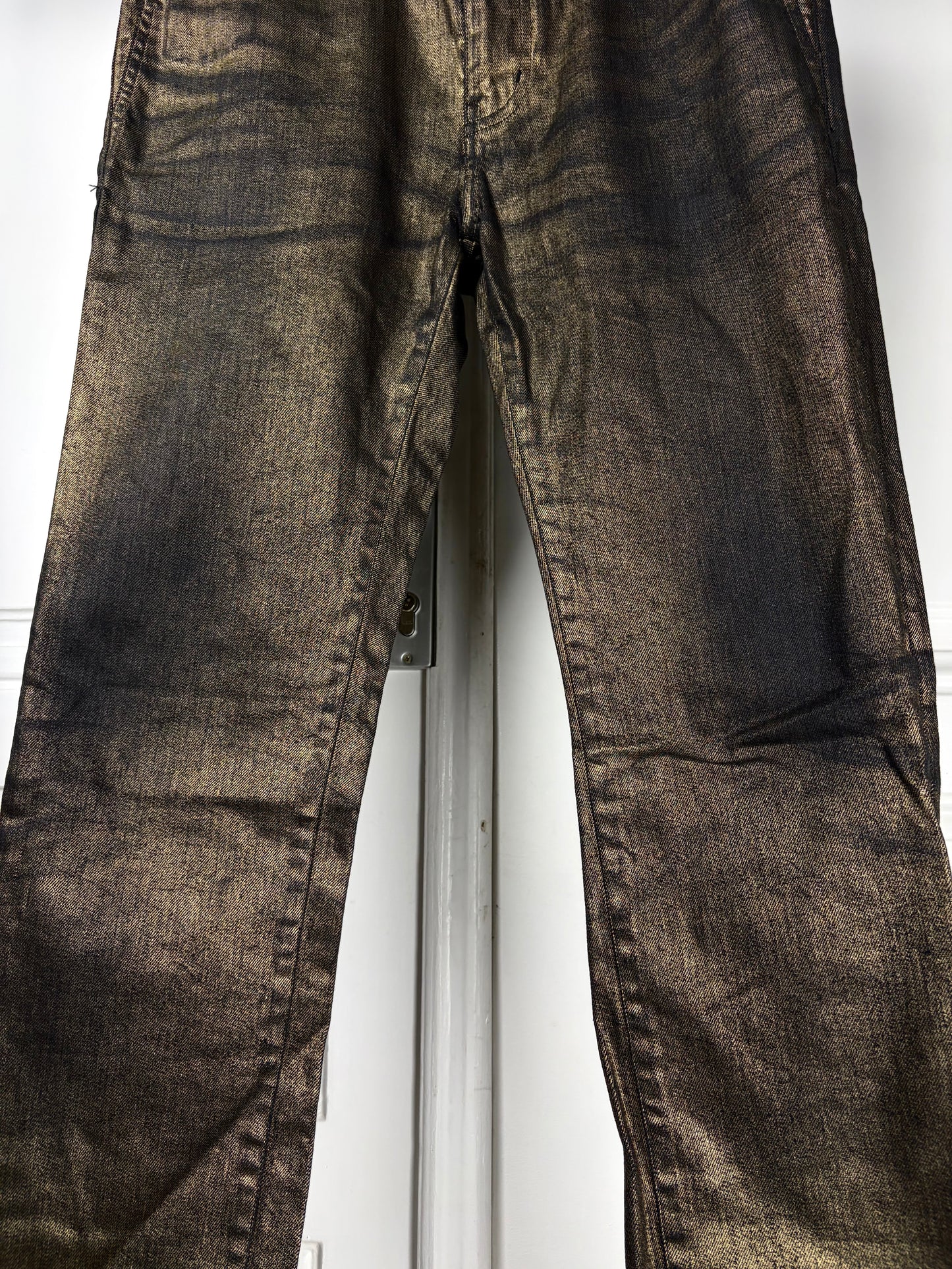 Saint Laurent 2017 Gold Coated Denim